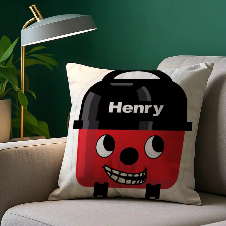 H-Henry Hoover Kissenbezug aus Plüsch in Multicolour, quadratisch, B/T/H: 30 x 30 x 30 cm - Bild 2