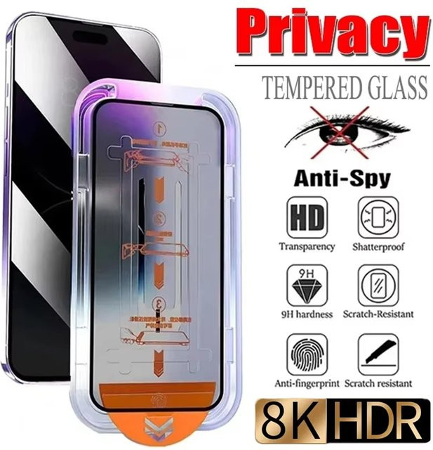 Sichtschutz-Displayschutz für Samsung Galaxy S26 S25 S24 Ultra S23 Plus S22 FE A56 A36 A26 A16 A55 A54 A53 A35 A17 A07 transparent - Bild 1