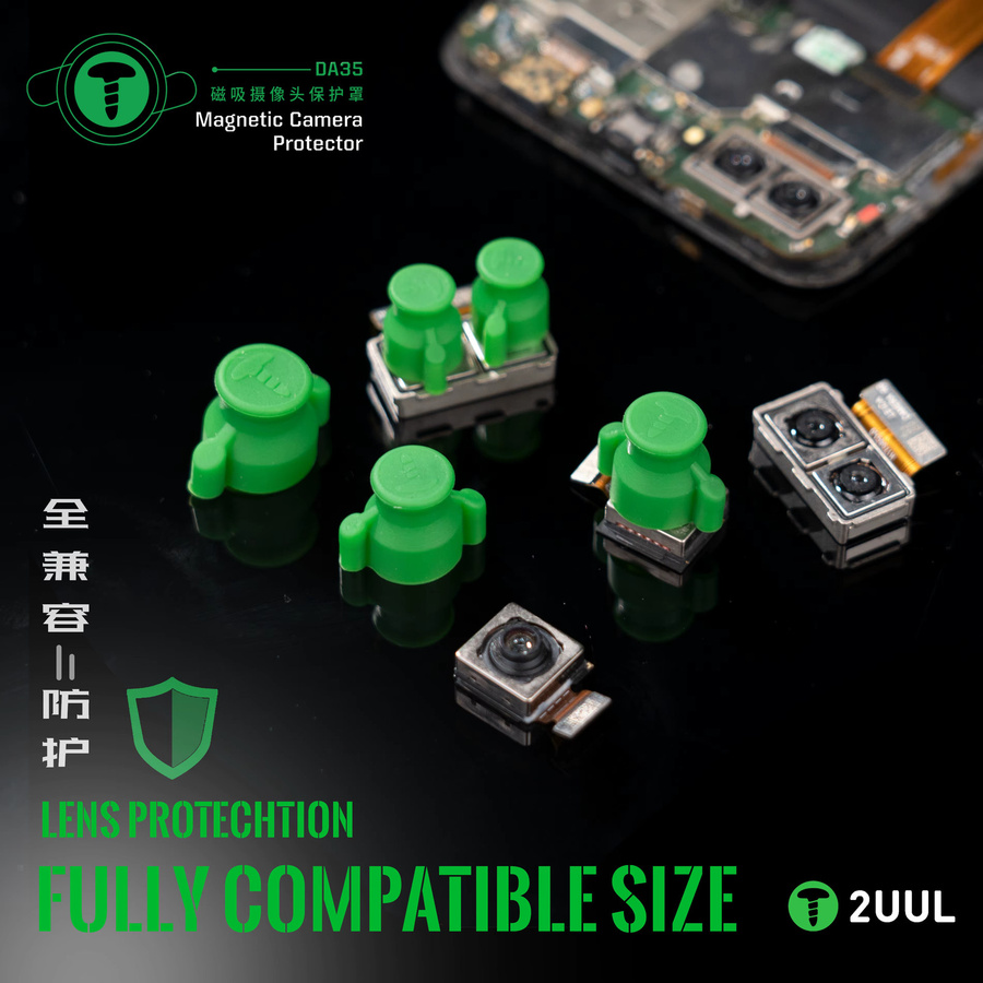 2UUL DA35 Magnetischer Kameralinsen-Schutz 8 Stück für Handy-Reparatur, Staubdicht und Berührungssicher, Passend für 9mm, 11mm und 12mm sowie 13mm Linsen - Bild 3
