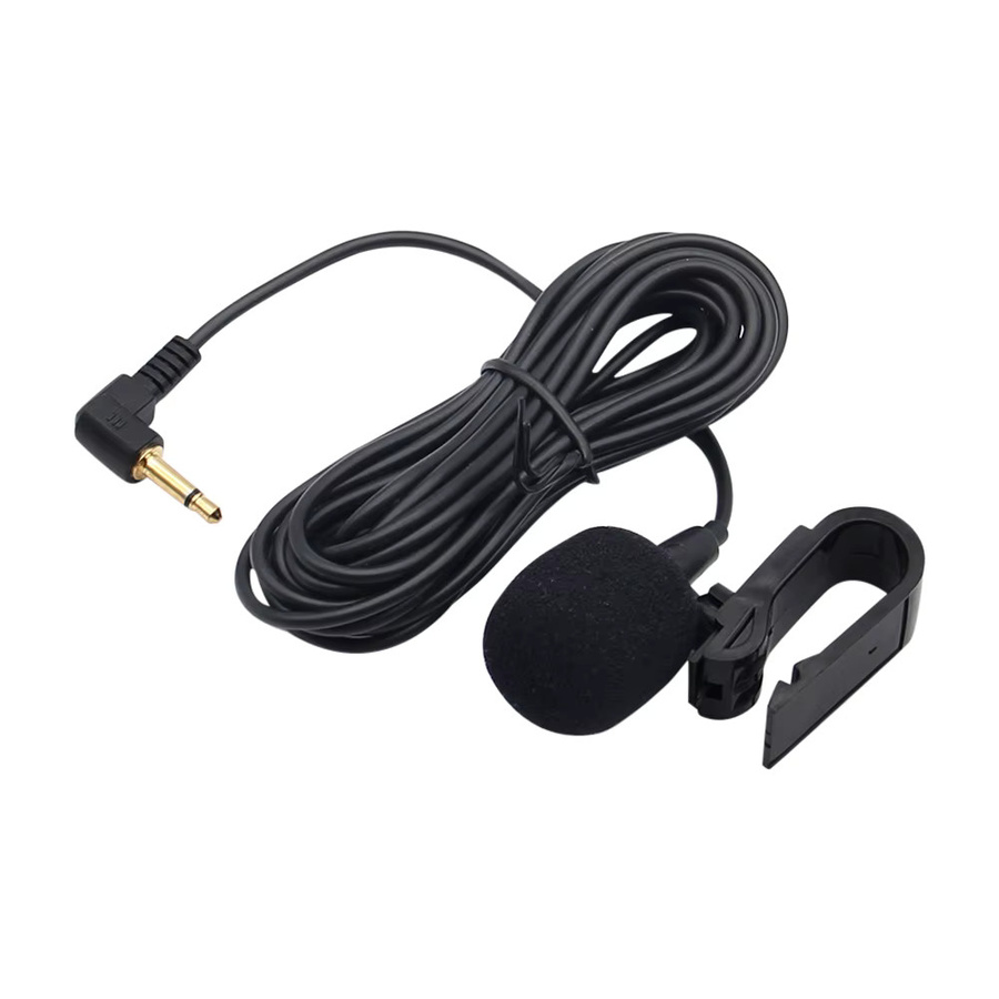 WYMECT Lavalier Mikrofon mit 3,5mm Klinkenstecker in Schwarz für Auto DVD Radio, 3m Kabel - Bild 2