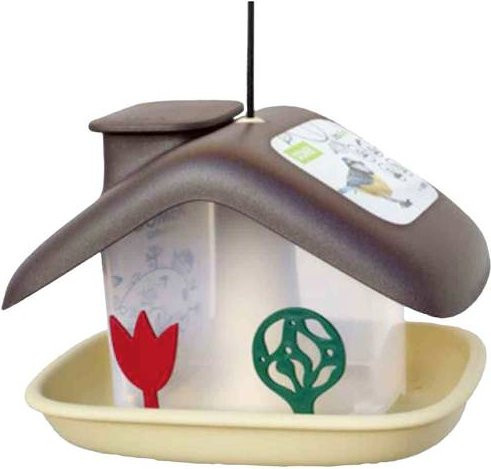Plastia Vogelfutterhaus in Braun und Beige - Bild 1