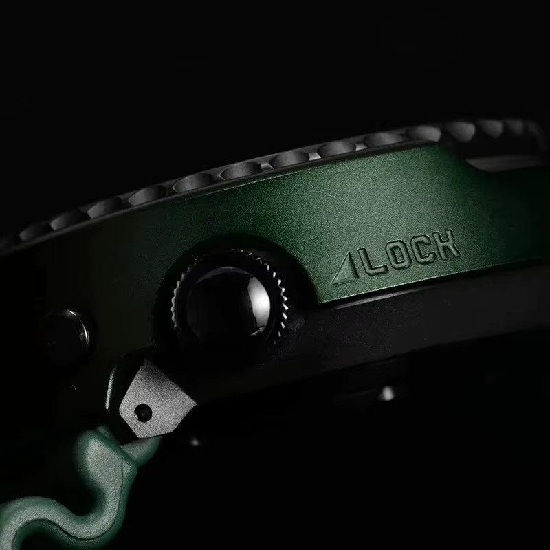 RDUNAE Armbanduhr Automatik, Titan, Saphirglas, Grün, Herren - Bild 4