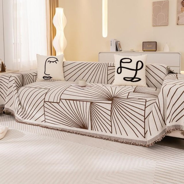 Universal Chenille Sofabezug mit Ganzkörperabdeckung, kratzfest und waschbar, B/T: 180 x 130 cm - Bild 1