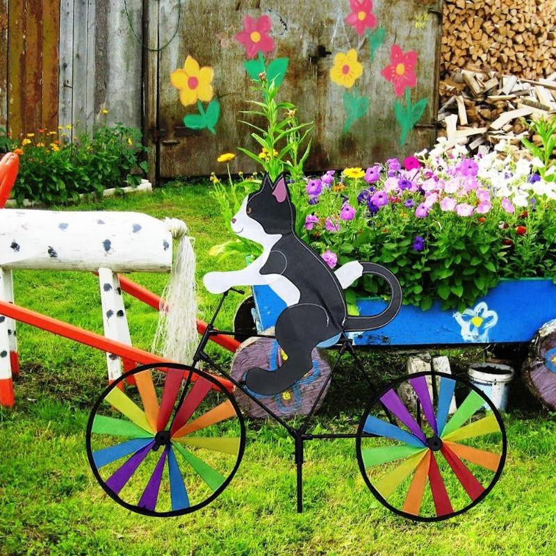 Cocojoker Windrad Tier-Design aus Metall für Garten und Hof, Mehrfarbig - Bild 3