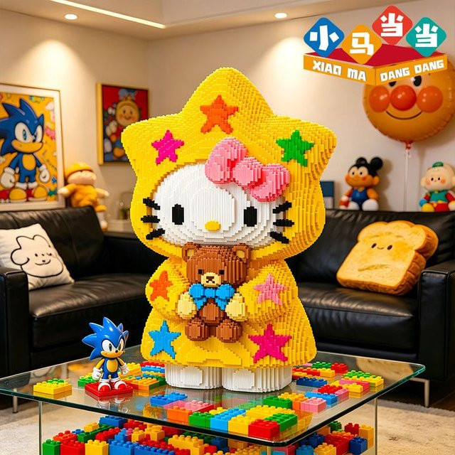 Sanrio Hello Kitty Ornament, Gelb, Kunststoff - Bild 1