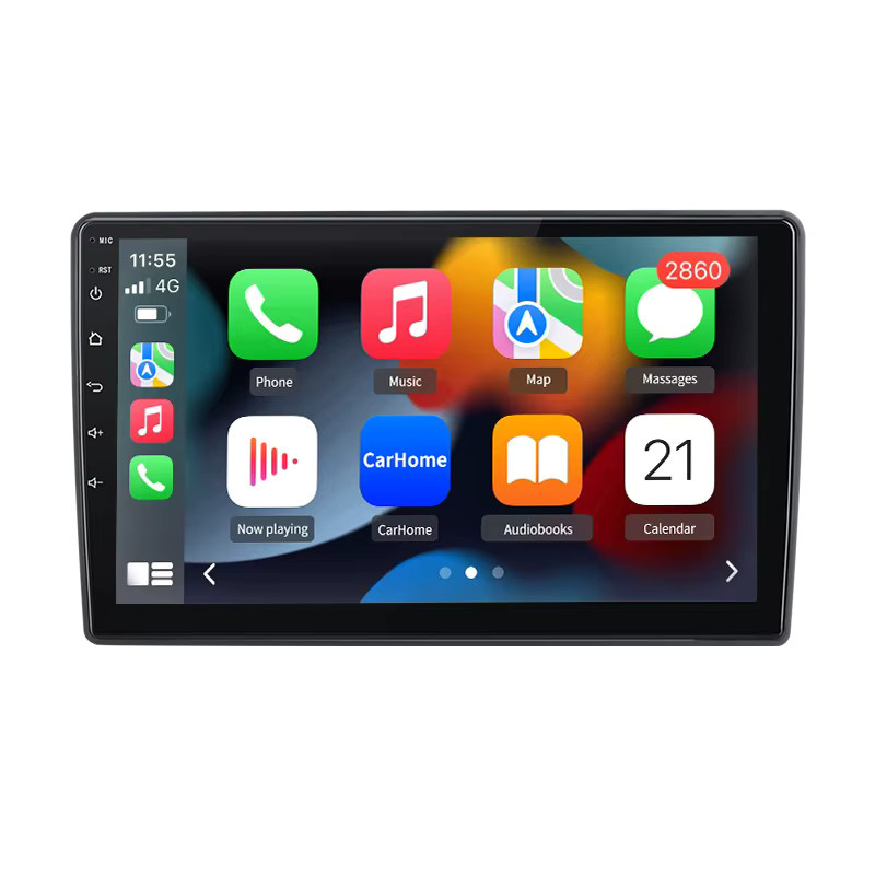 Junsun Android Autoradio für VW Volkswagen Golf 4 Jetta MK4 1997-2003 mit 9,0 Zoll Bildschirm, CarPlay, GPS und DSP, Farbe: Schwarz - Bild 4