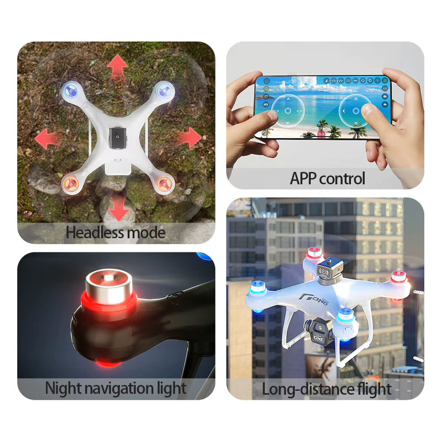 Lenovo E55 Mini Drohne mit Dual-Kamera 8K HD, GPS-Positionierung und Hindernisvermeidung, Brushless-Motor UAV - Bild 4