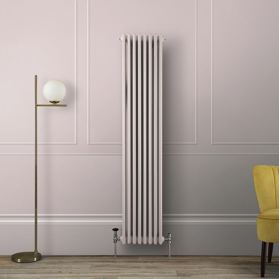 Regent Gliederheizkörper 2-säulig vertikal, Farbe: Pink, Höhe: 180 cm, Breite: 38 cm - Bild 1