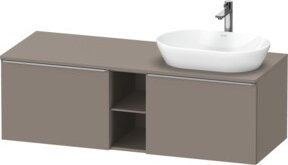Duravit Waschtischunterschrank D-Neo in Grau, Wandhängend, B/T/H: 140 x 55 x 45,9 cm - Bild 1