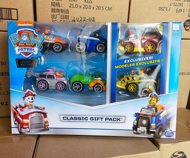 Hot Wheels Paw Patrol, 6-teiliges Set, Fahrzeuge, 1:55, Metall - Bild 1