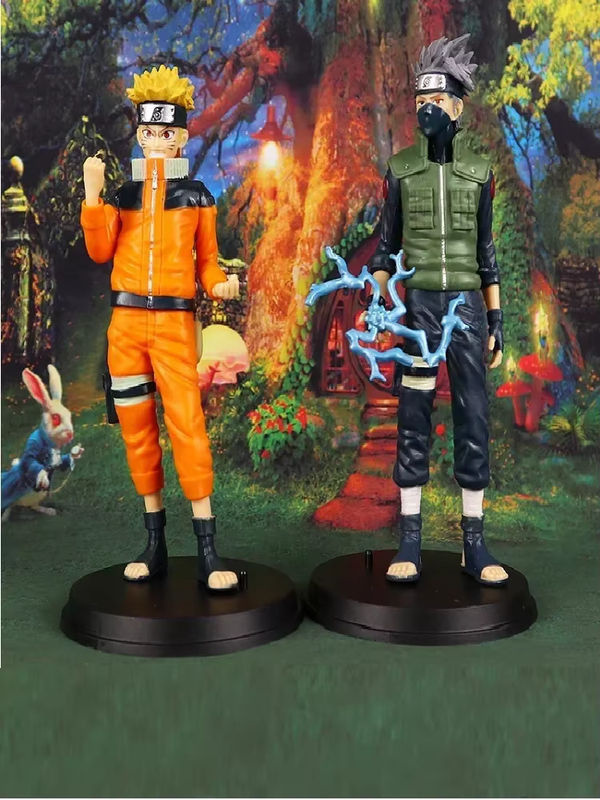 Bandai Anime Naruto Figur Bewegliches Modell Naruto Sasuke Guy Puppe aus Kunststoff mehrfarbig - Bild 2