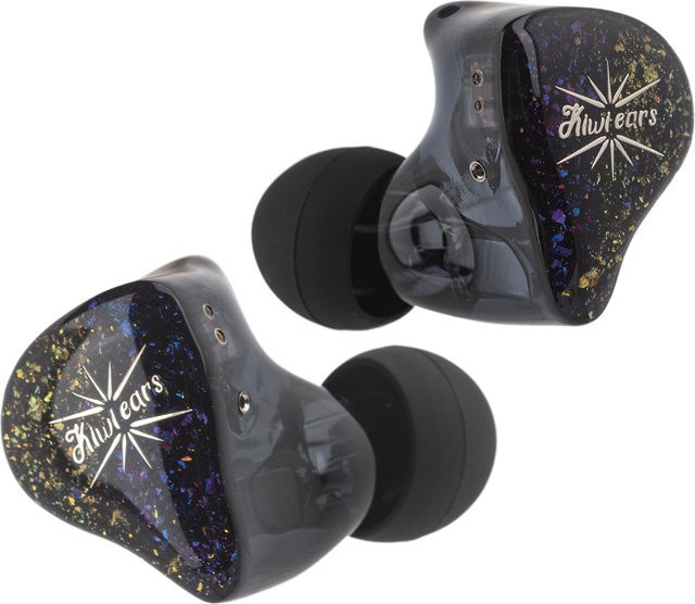 Kiwi Ears Forteza In-Ear-Monitor HiFi-Kopfhörer mit 1BA + 2DD, kabelgebunden, abnehmbares Kabel, Purple/Multicolour - Bild 1