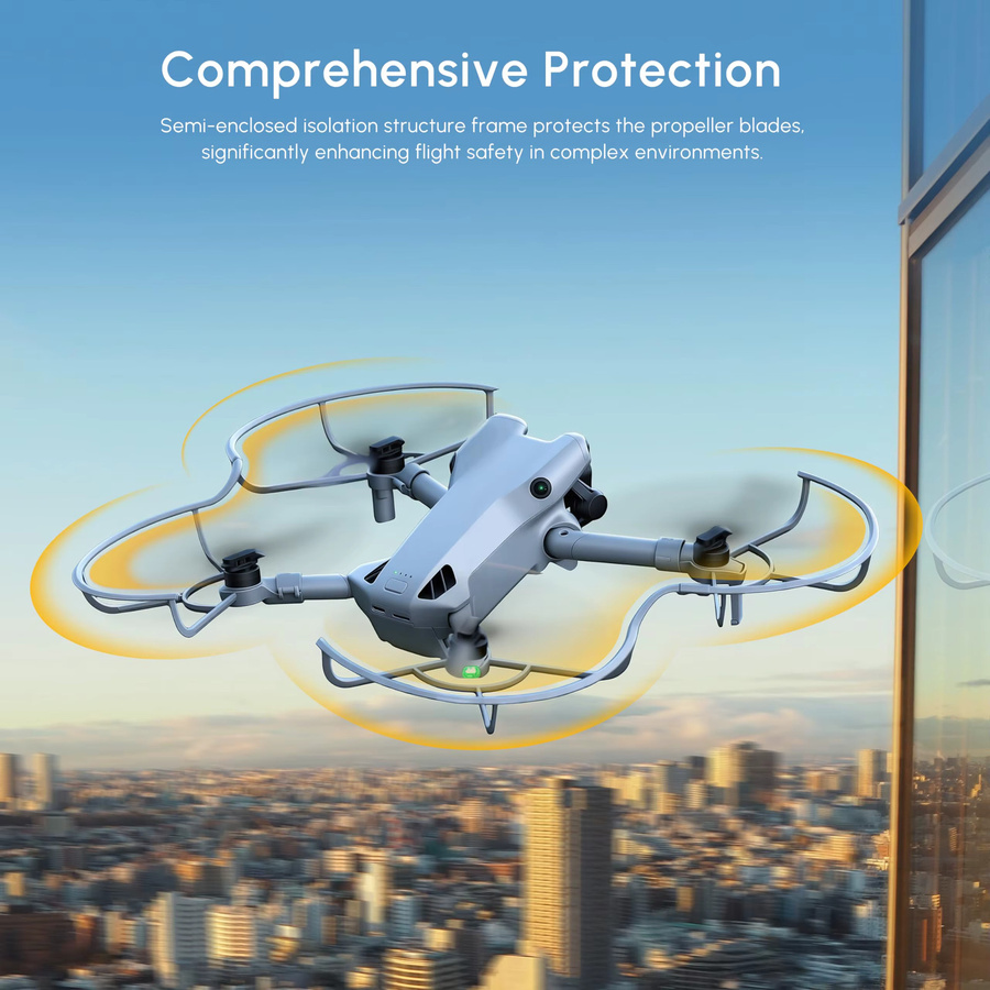 STARTRC Propellerschutz für DJI Mini 5 Pro Drohne in Grau mit Schnellverschluss und abnehmbarem Design - Bild 3