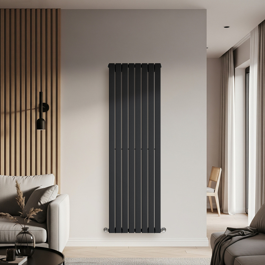 Delta Design Heizkörper Vertikal Einlagig in Grau, Höhe: 178 cm, Breite: 56 cm - Bild 1
