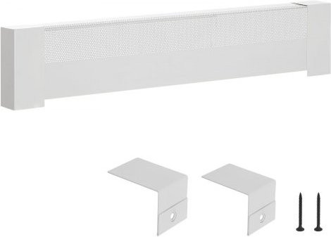 VEVOR Heizungsabdeckung Basic-Serie aus Stahl in Weiß, B/H/T: 91,6 x 19,3 x 8,0 cm - Bild 1