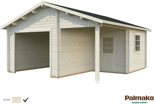 Palmako Holzgarage Roger ohne Tor, Farbe transparent, B/T: 510 x 550 cm - Bild 1
