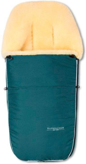 Hofbrucker Kinderwagen Lammfell-Fußsack Polaris in Türkis mit reflektierenden Elementen und Oeko-Tex 100 Zertifizierung - Bild 1