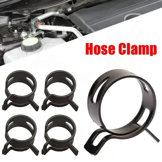 YISEONG Schlauchclip-Sortiment Set aus Metall, 60 Teile, 6-15mm, Schwarz, für Heizöl, Wasser und CPU-Anwendungen - Bild 1
