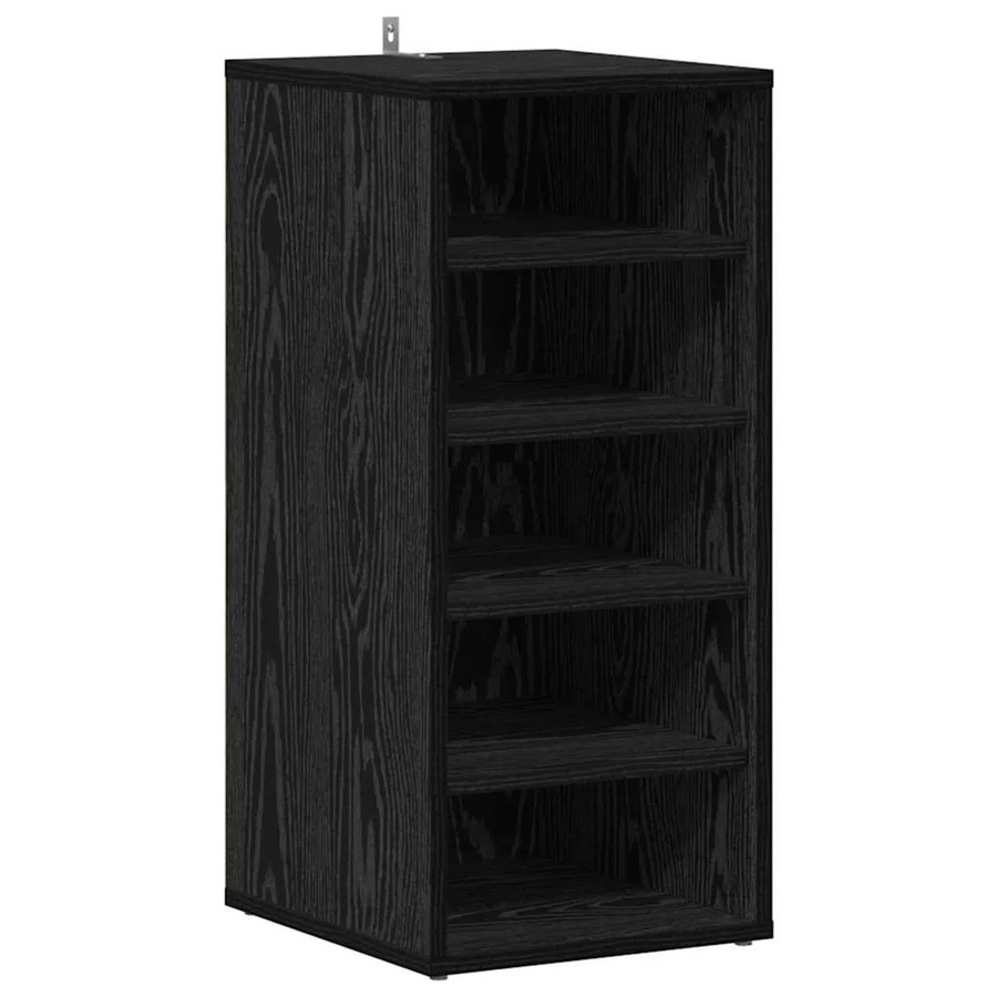 vidaXL Schuhschrank in Schwarzer Eiche, modern und matt, B/T/H: 32 x 35 x 70 cm - Bild 2