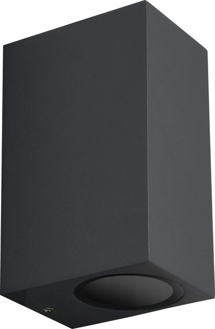 LED-Außenwandleuchte LP1268B1 in Schwarz aus Aluminium mit GU10 Fassung und IP44 Schutzart - Bild 1