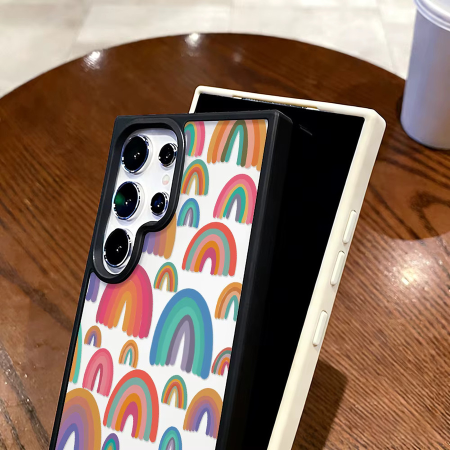 Regenbogen Handyhülle aus weichem Silikon für Samsung Galaxy A56 5G A55 A54 A36 A35 A26 A25 A17 A16 A15 A14 A13 A12 A07 A06 A05s in Multicolour von AKABEILA - Bild 4