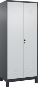C+P Putzmittel-Spind Classic PLUS mit 2 Abteilen und Sicherheits-Drehriegel, Farbe: Anthrazit, H x B x T: 195 x 80 x 50 cm - Bild 1