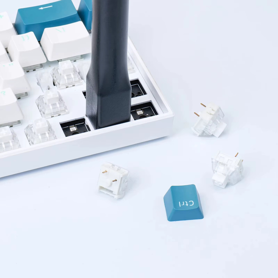 MOSHOU 2-in-1 Schalterabzieher und Tastenkappen-Abzieher in Schwarz für mechanische Gaming-Tastaturen und DIY-Reinigung - Bild 2