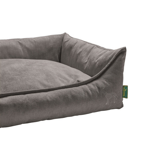 HUNTER Hunde-Sofa in Grau mit Textilbezug, Breite: 60 cm, Höhe: 24 cm, Länge: 80 cm - Bild 2