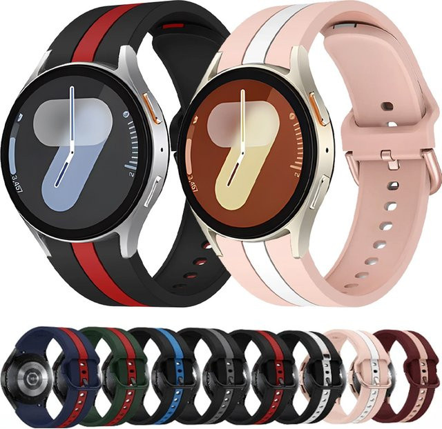 Samsung Uhrenarmband Silikon, Schwarz, Unisex - Bild 1