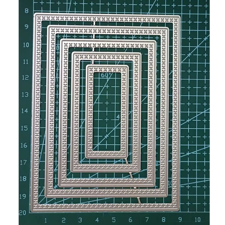 Metall Schneidwerkzeuge und Schablonen für Scrapbooking und Prägung in Silber - Bild 2