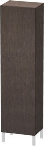 Duravit L-Cube Hochschrank in Braun mit Glastüren, B/T/H: 50 x 36,3 x 176 cm - Bild 1