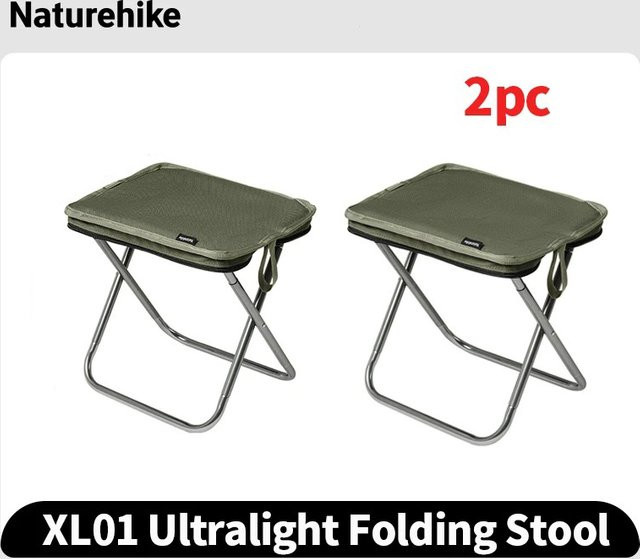 Naturehike Campingstuhl faltbar aus Aluminium in Schwarz oder Grün - Bild 1