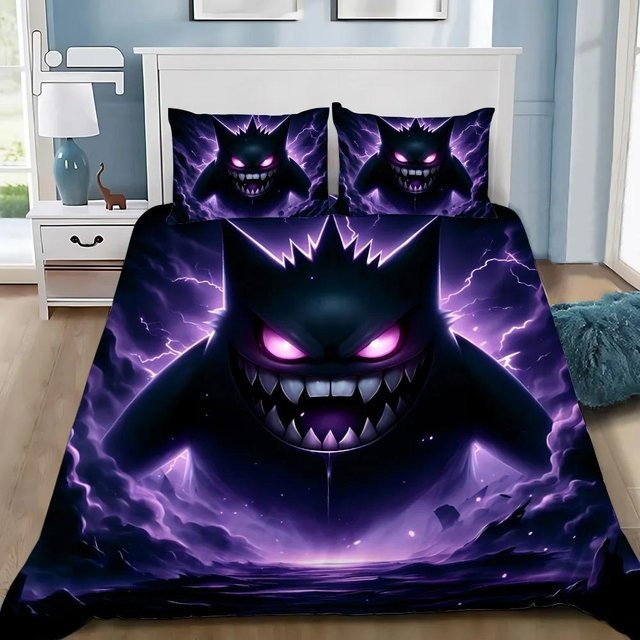 Bettwäscheset Lodestar mit Cartoon-Motiv, 3-teilig, Farbe: Lila, B/H: 245 x 210 cm - Bild 1