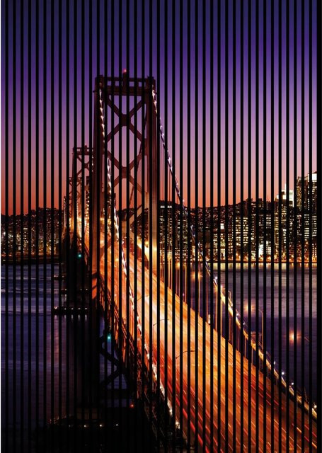FN Acustico Akustikplatte San Francisco Bunt aus PET und MDF mit modernem Design, H x B x T: 2400 x 1693 x 19 mm - Bild 1