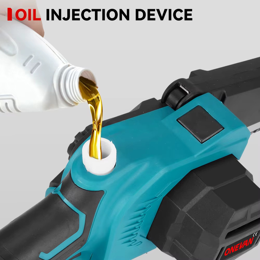 ONEVAN Elektrische Astsäge mit 8 Zoll Bürstenlosem Motor und 40 cm Teleskopstange für Makita 18V LXT Akkus, Mehrfarbig - Bild 3
