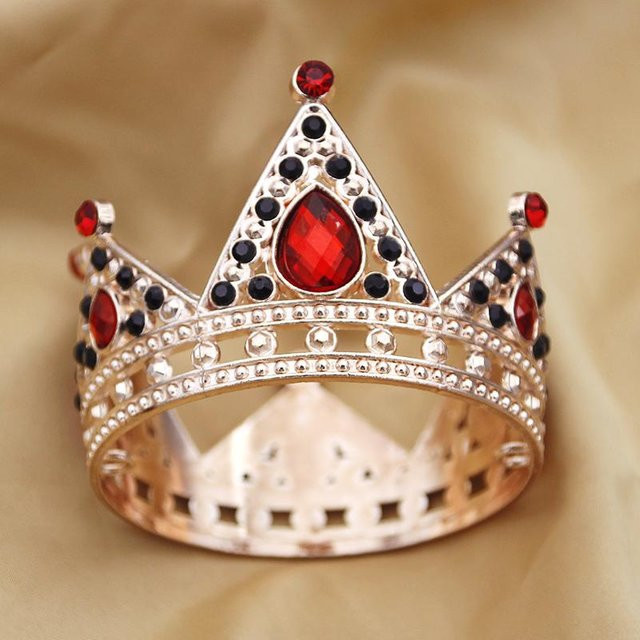 YIRAN Jewelry Diadem, Messing, Weiß, Kristall, Kinder - Bild 1