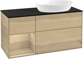 V&B Waschtischunterschrank Finion in Eiche, Breite: 120 cm, Tiefe: 50,1 cm, Höhe: 50,1 cm - Bild 1