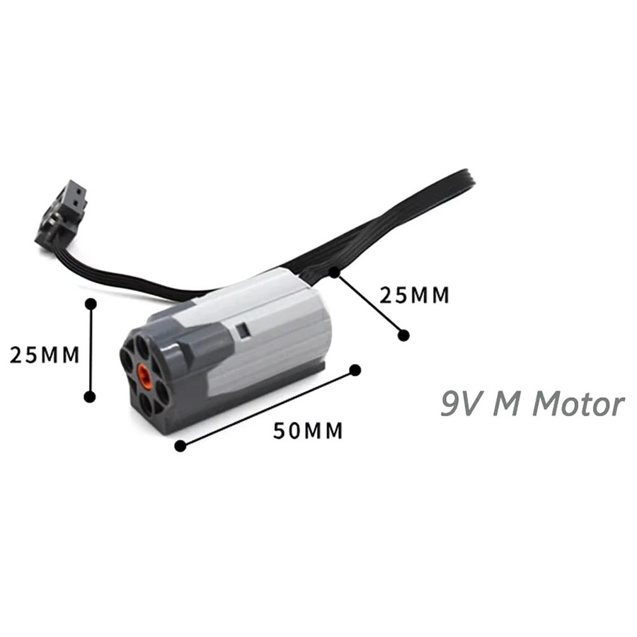 RCmall 8883 M Motor Power Functions Teile, Bausteine, 6-teiliges Set - Bild 2