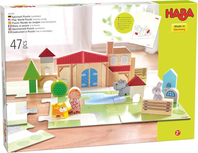 HABA Spielwelt Puzzle Landleben, Puzzle, ab 2 Jahren - Bild 1