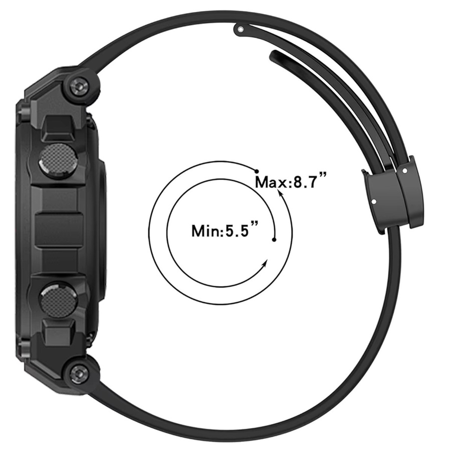 Geekthink Uhrenarmband Silikon, Weiß, Unisex - Bild 3