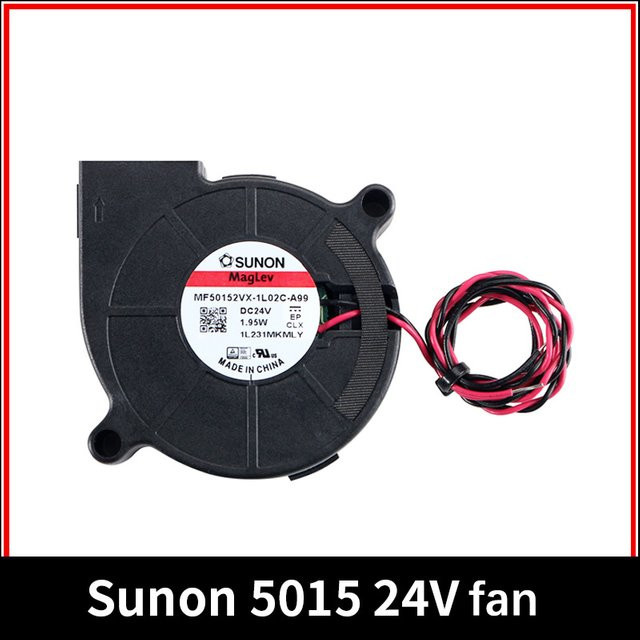 Sunon 5015S 3D-Drucker-Gebläse 24 V 0,41 A Zentrifugal-DC-Kühlung Turbo-Lüfter mit Doppellager in Schwarz für Voron Stealthburner - Bild 1