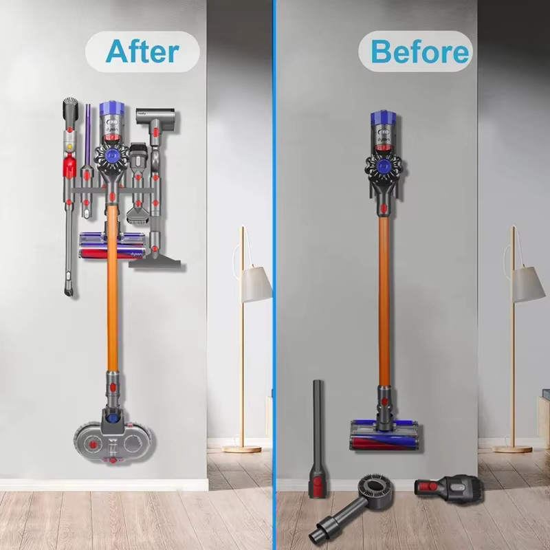 Dyson Staubsauger Wandhalterung für V7 V8 V10 V11 V15 in Grau zur Aufbewahrung von Zubehör und Bürsten - Bild 3