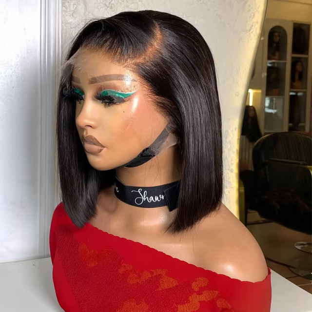 COVERQUEEN Bob-Perücke Echthaar, HD-Lace-Front, Damen - Bild 1