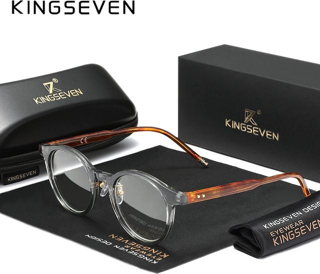 KINGSEVEN Lesebrille, rund, Vollrand, Unisex - Bild 1
