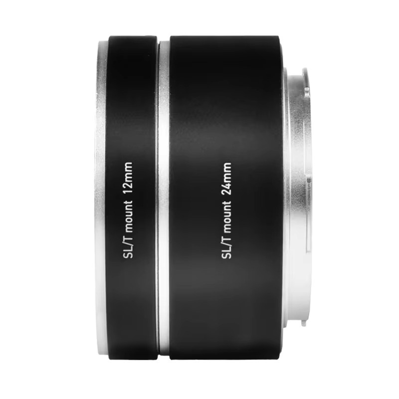 PXSW Automatisches Makro-Verlängerungsrohr Set für L-Mount Objektive, Schwarz, 12 mm und 24 mm - Bild 3