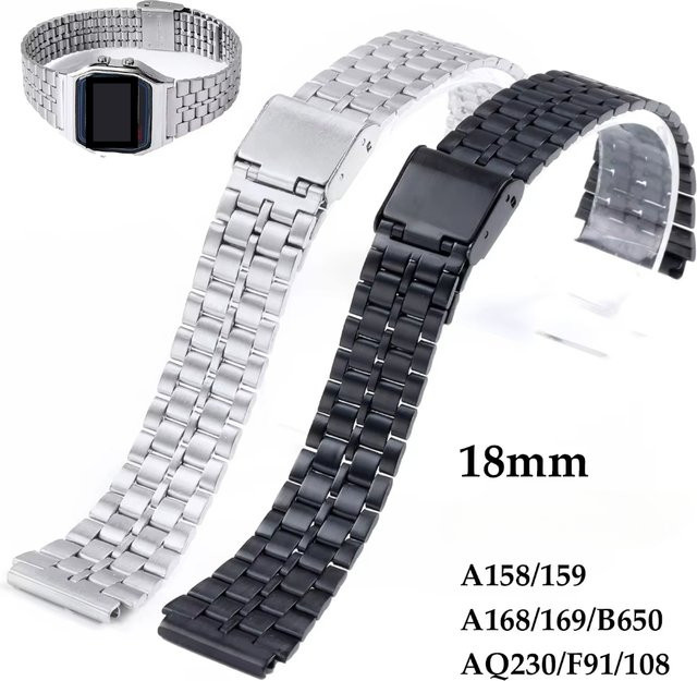 asukaband Uhrenarmband Edelstahl, Silber, 18 mm, Unisex - Bild 1