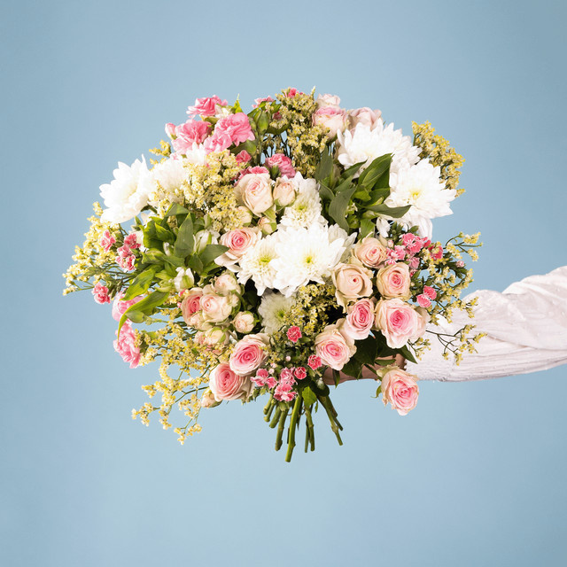 BLUME2000 Pastel Harmony Bouquet lightpink white multicolour - Bild 1
