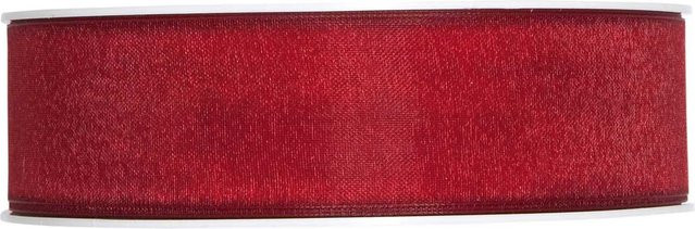 Halbach Organzaband Bordeaux Rot 25 mm x 5 m - Bild 2