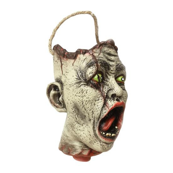 Eonspot Halloween Süßigkeiteneimer Zombie Kopf Handtasche aus Vinyl in Multicolor - Bild 2