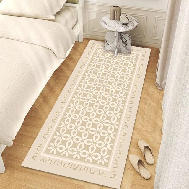 Moderner Schlafzimmerteppich WTEMPO in Beige, rutschfest, B/T: 120 x 200 cm - Bild 1